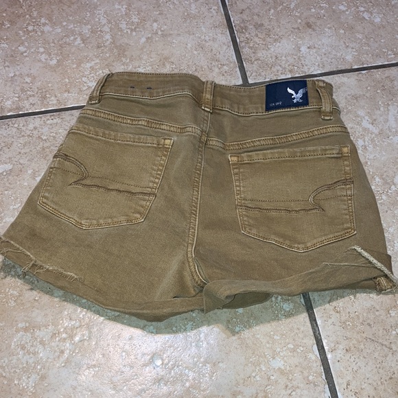 American Eagle Hi Rise Shortie Shorts Size 0 - Picture 2 of 3